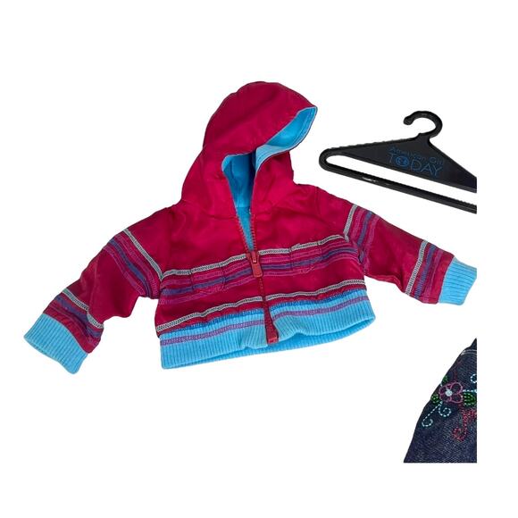 American Girl Today Doll Ready For Fun MEET OUTFIT + Hanger Top Jeans Shoes Coat - Picture 5 of 8